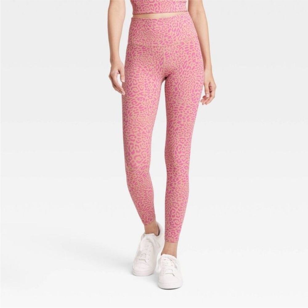 Pink Leopard Print Leggings